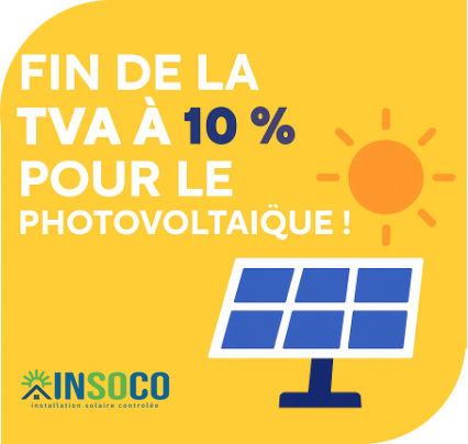 Fin de la TVA 10% Photovoltaique